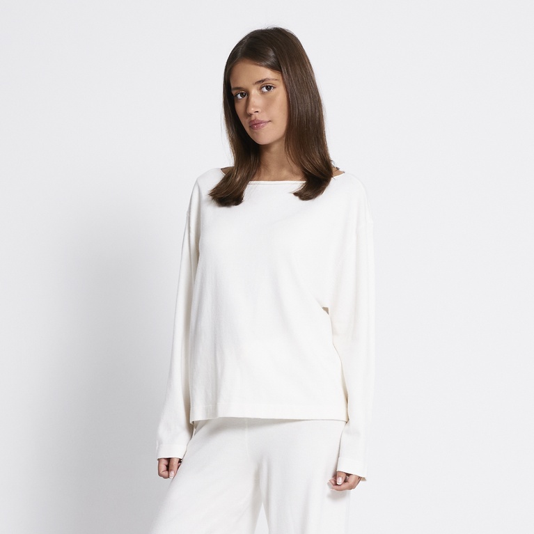 Soft knit sweater "Janie" Off white